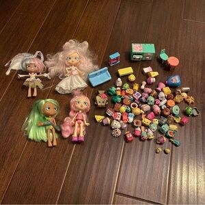 85 Shopkins & 4 Shopkin Dolls - Bundle